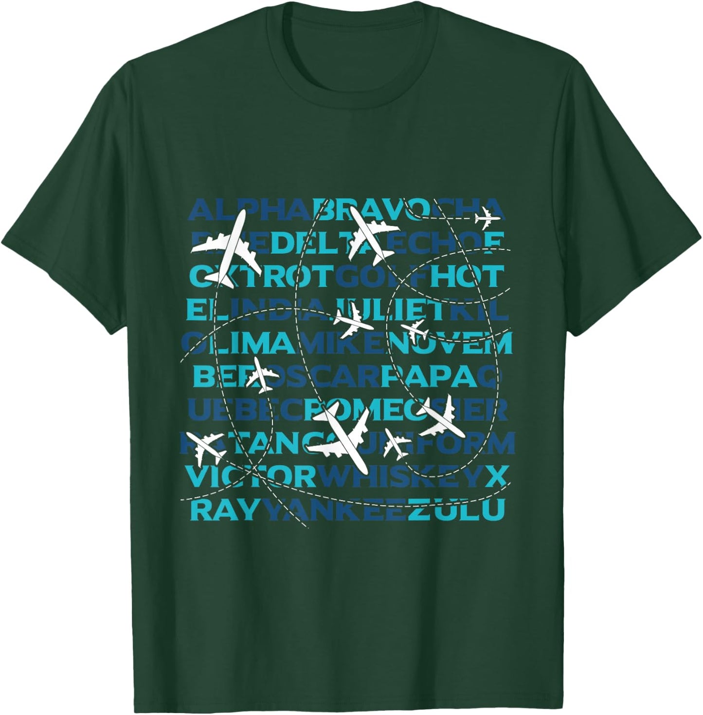 Airplane Plane Flight Sky Aviation Men Boys Kids Gift Pilot T-Shirt - T-Shirt | Forest