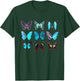 Butterfly Lover Colorful Butterflies Entomologist Science T-Shirt - T-Shirt | Forest