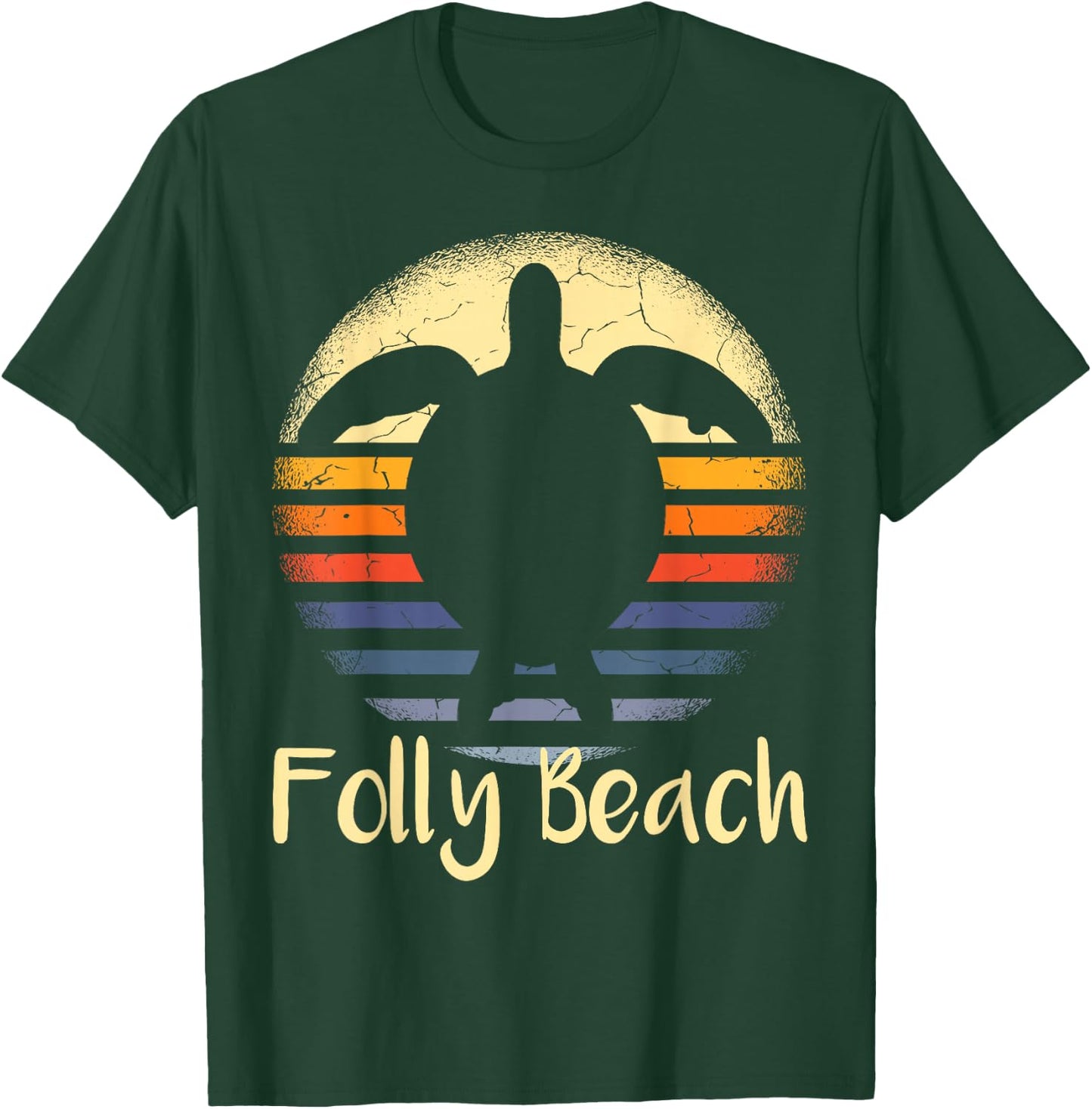 Folly Beach South Carolina SC Loggerhead Sea Turtle Lover T-Shirt - T-Shirt | Forest