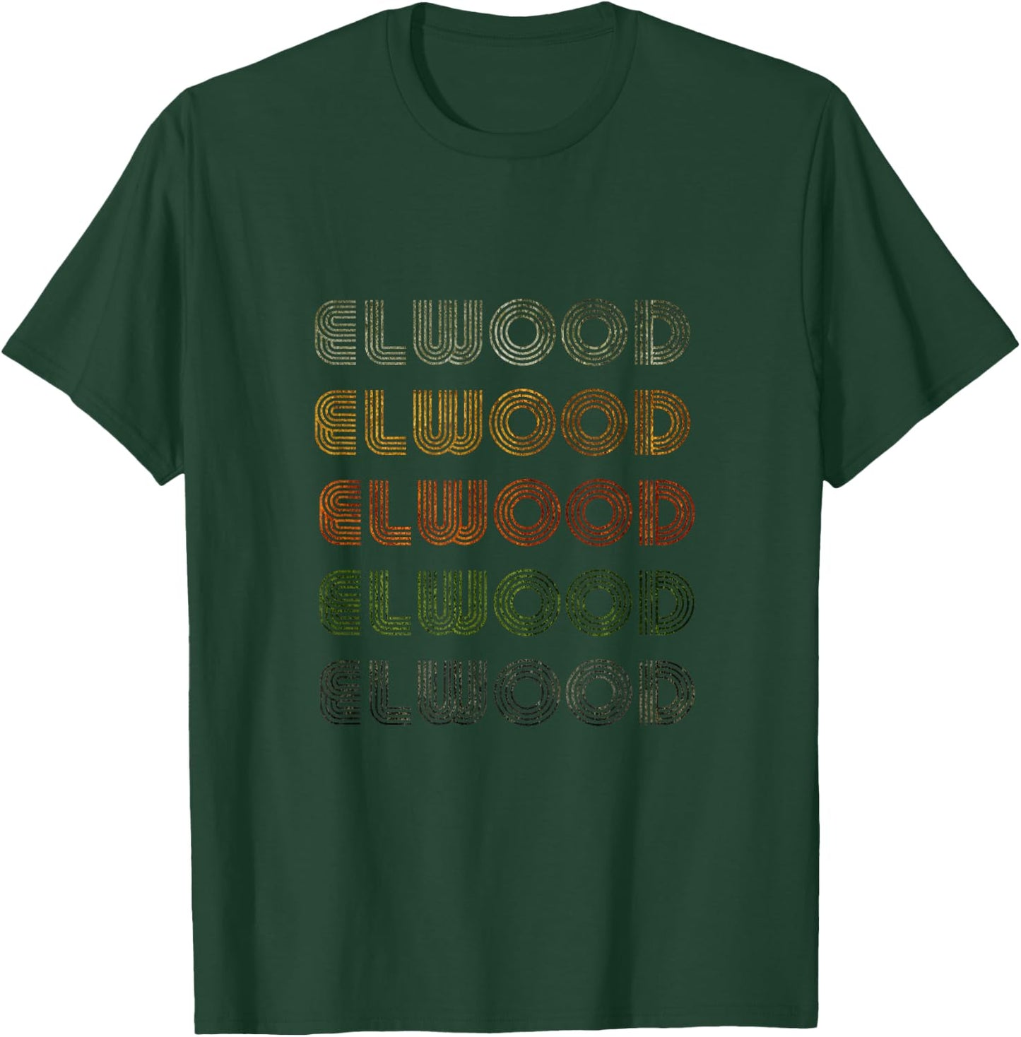 Love Heart Elwood Grunge/Vintage Style Black Elwood T-Shirt - T-Shirt | Forest