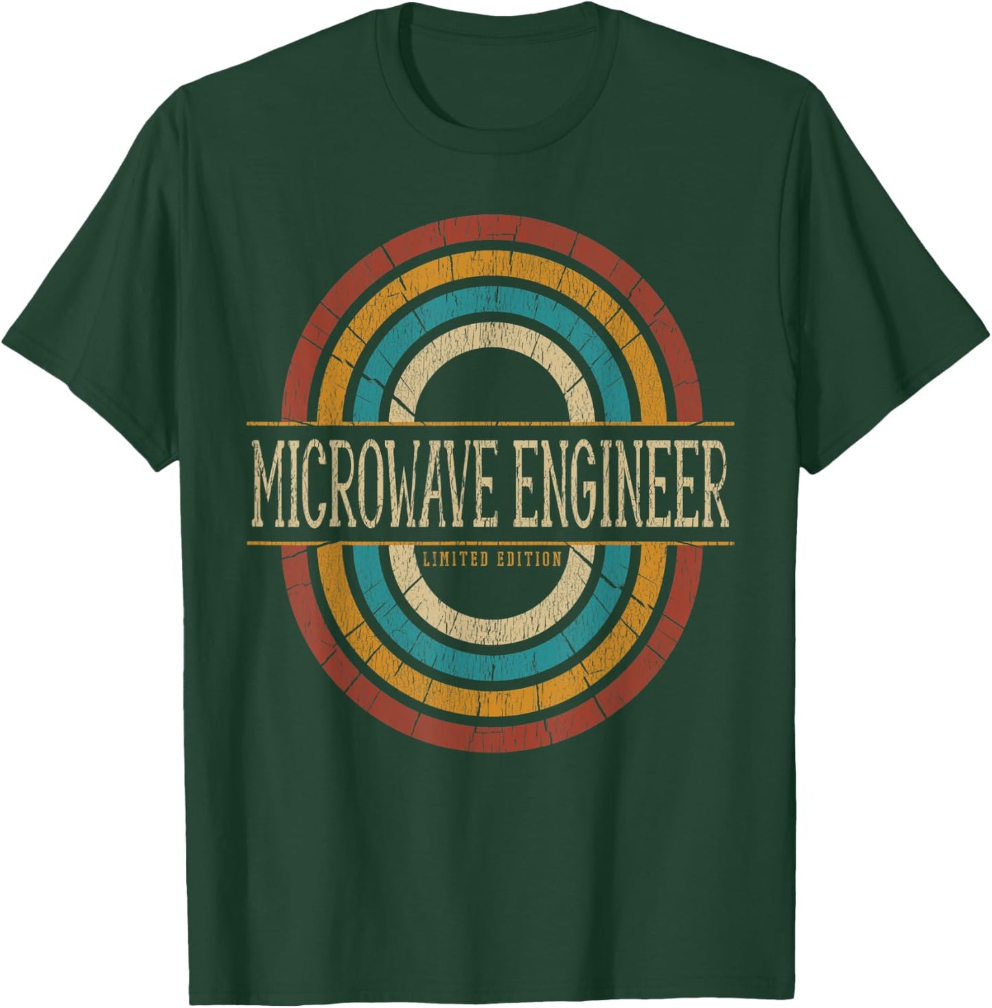 Microwave Engineer Vintage Retro T-Shirt - T-Shirt | Forest