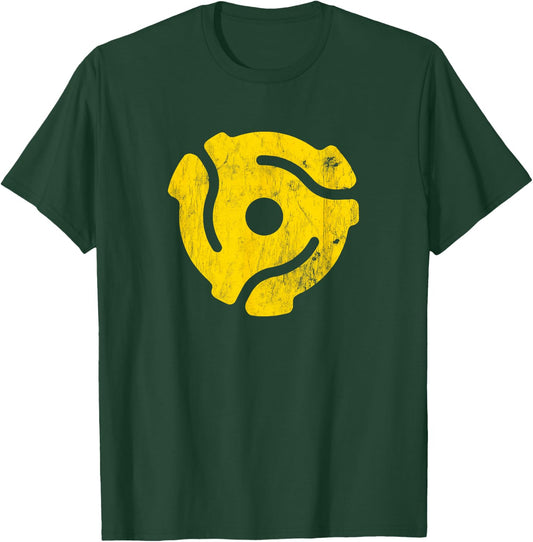 45 Record Adapter 45 Rpm Adapter 45 Spindle Adapter Vintage T-Shirt - T-Shirt | Forest