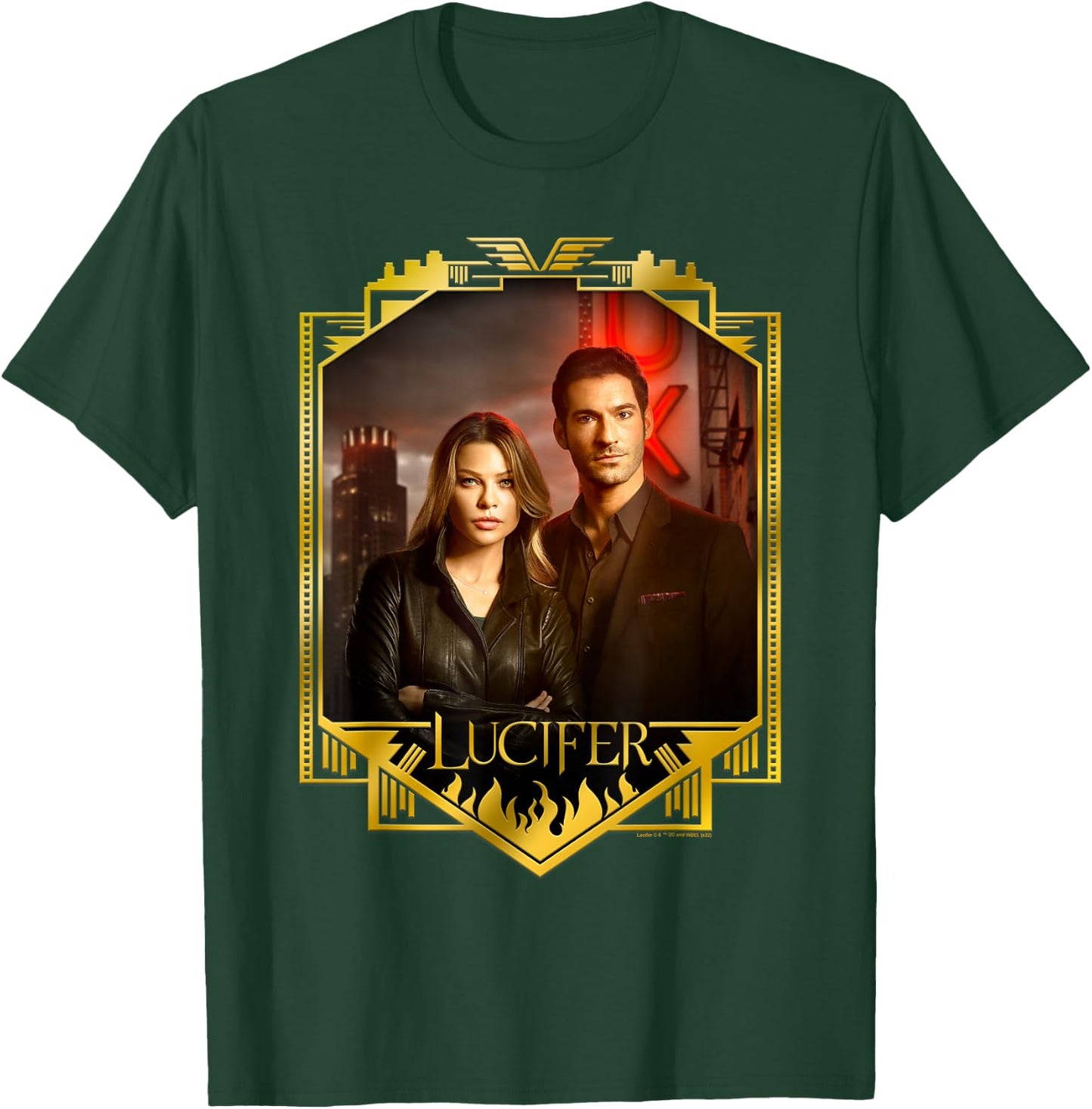 Lucifer Morningstar And Detective Decker T-Shirt - T-Shirt | Forest