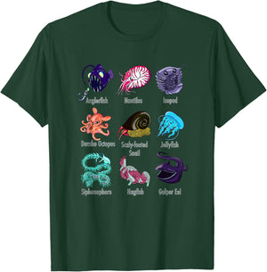 Marine Biology Deep Sea Creatures T-Shirt - T-Shirt | Forest