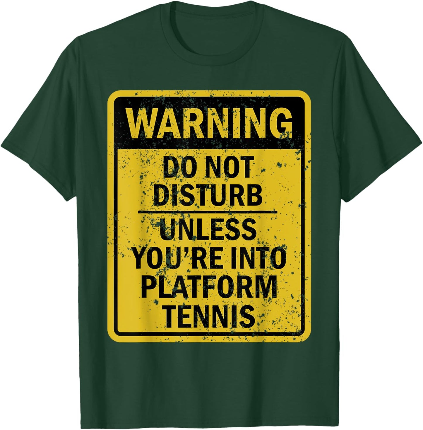 Funny PLATFORM TENNIS Sports Themed Birthday Party T-Shirt - T-Shirt | Forest