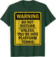 Funny PLATFORM TENNIS Sports Themed Birthday Party T-Shirt - T-Shirt | Forest