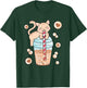 Japanese Anime Cat Kawaii Bubble Tea Women Girls Kids T-Shirt - T-Shirt | Forest