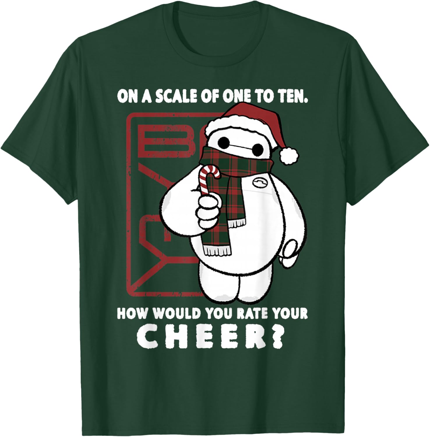 Disney Big Hero Baymax How Would You Rate Your Cheer T-Shirt - T-Shirt | Forest