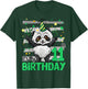11 Year Old Panda 11th Birthday Girl Boy Panda Birthday T-Shirt - T-Shirt | Forest
