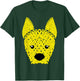 Yellow Ribbon Dog Face Sarcoma Bone Cancer Awareness Warrior T-Shirt - T-Shirt | Forest