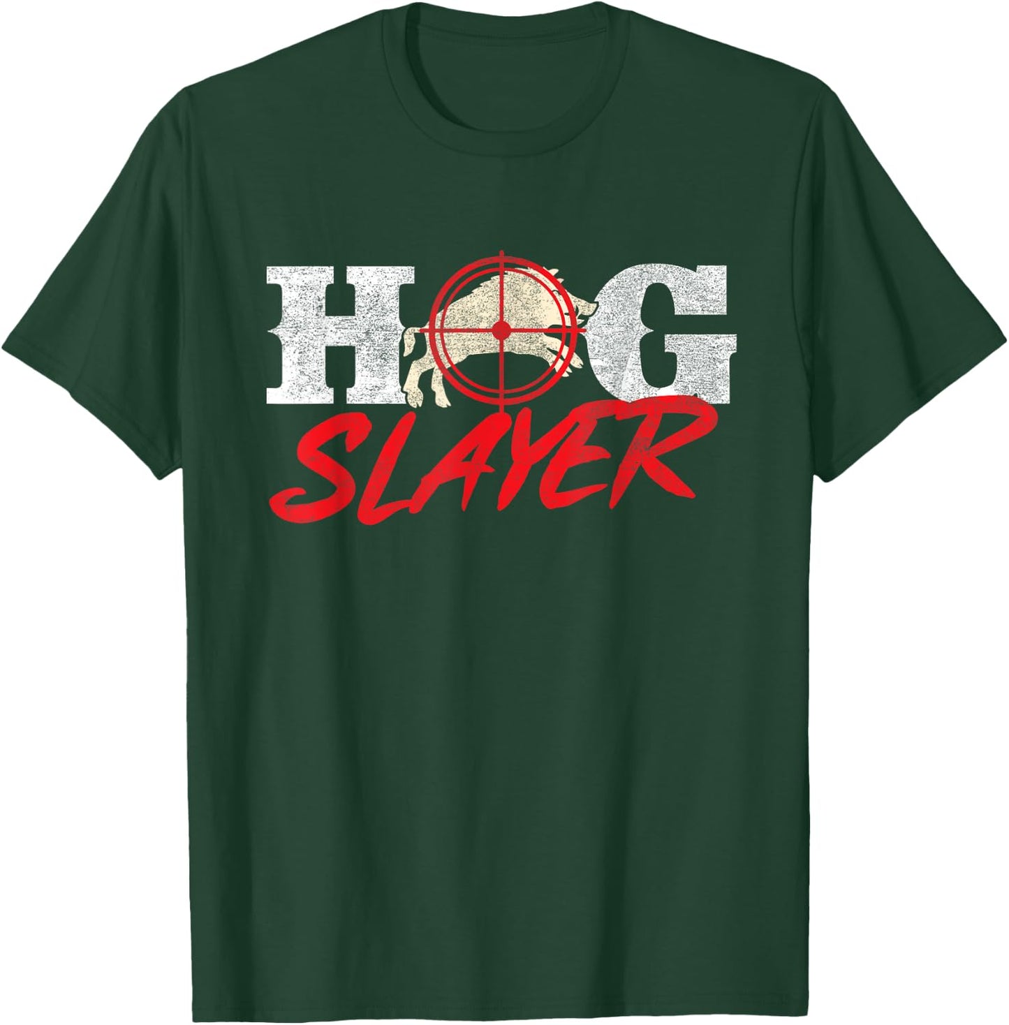 Hog Slayer - Boar Hunting Wild Hog Hunter T-Shirt - T-Shirt | Forest