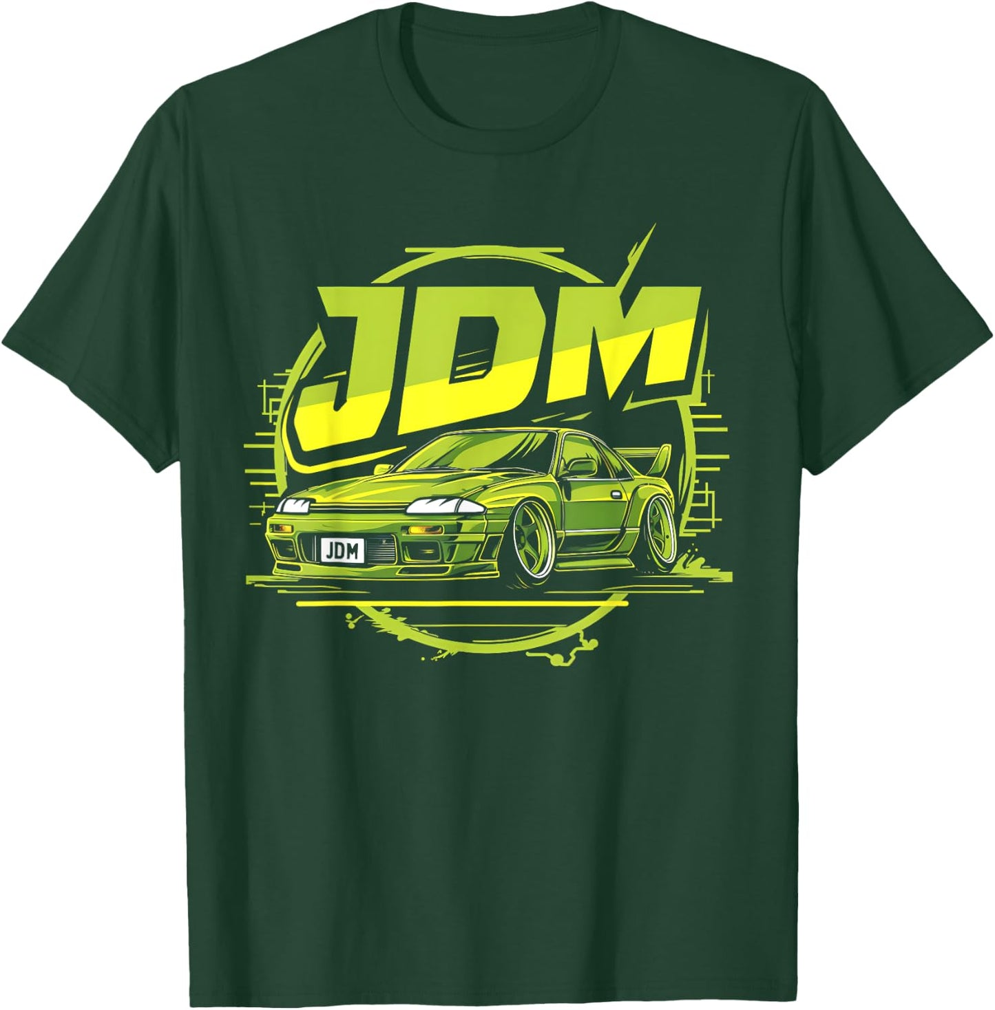 JDM Drift Car Shirt Sunset Japanese Tuning Car T-Shirt - T-Shirt | Forest