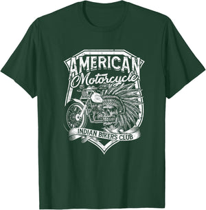 American Motorcycle Indian bikers club - American Indian T-Shirt - T-Shirt | Forest