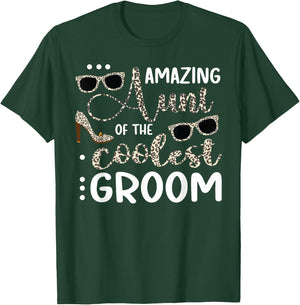 Amazing Aunt Of The Groom Aunt Groom's Aunt Of The Groom T-Shirt - T-Shirt | Forest