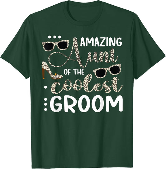 Amazing Aunt Of The Groom Aunt Groom's Aunt Of The Groom T-Shirt - T-Shirt | Forest