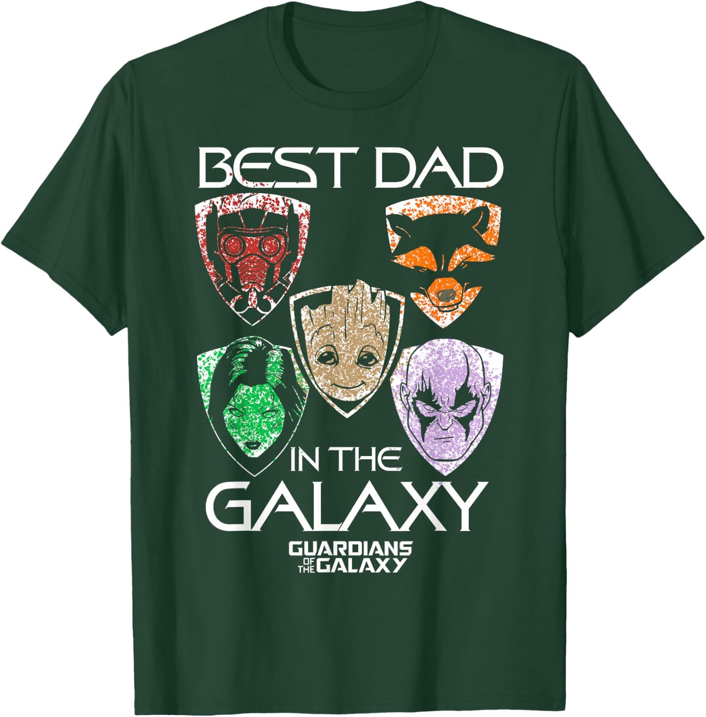 Marvel Guardians of The Galaxy Best Dad Father's Day T-Shirt - T-Shirt | Forest