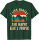 I Like Horses and Maybe Like 3 People Cute Cowgirl Horseback T-Shirt - T-Shirt | Forest
