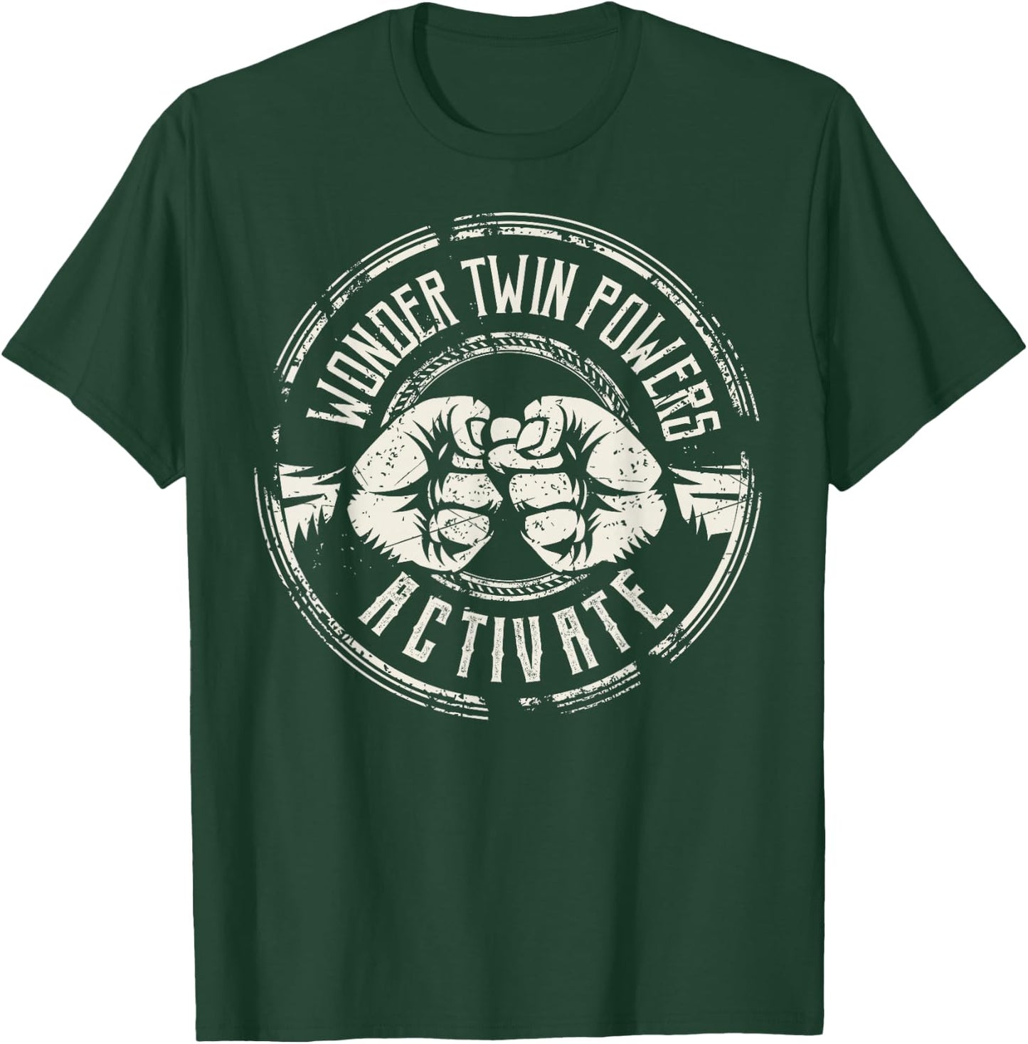 Wonder Twin Power Activated Design, Sibling Design T-Shirt - T-Shirt | Forest