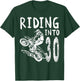 Riding Into 30th Birthday Boy Dirt Bike Party 30 Year Old T-Shirt - T-Shirt | Forest