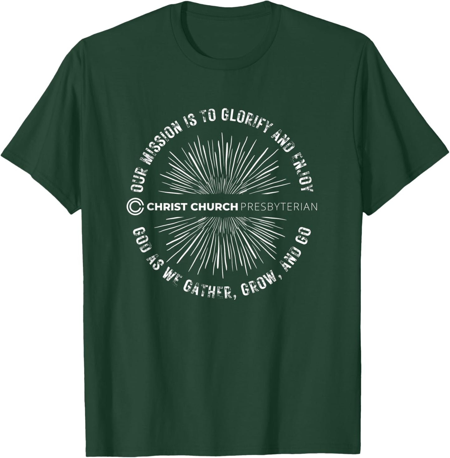 Christ Church Presbyterian Knoxville TN | Mission Statement T-Shirt - T-Shirt | Forest