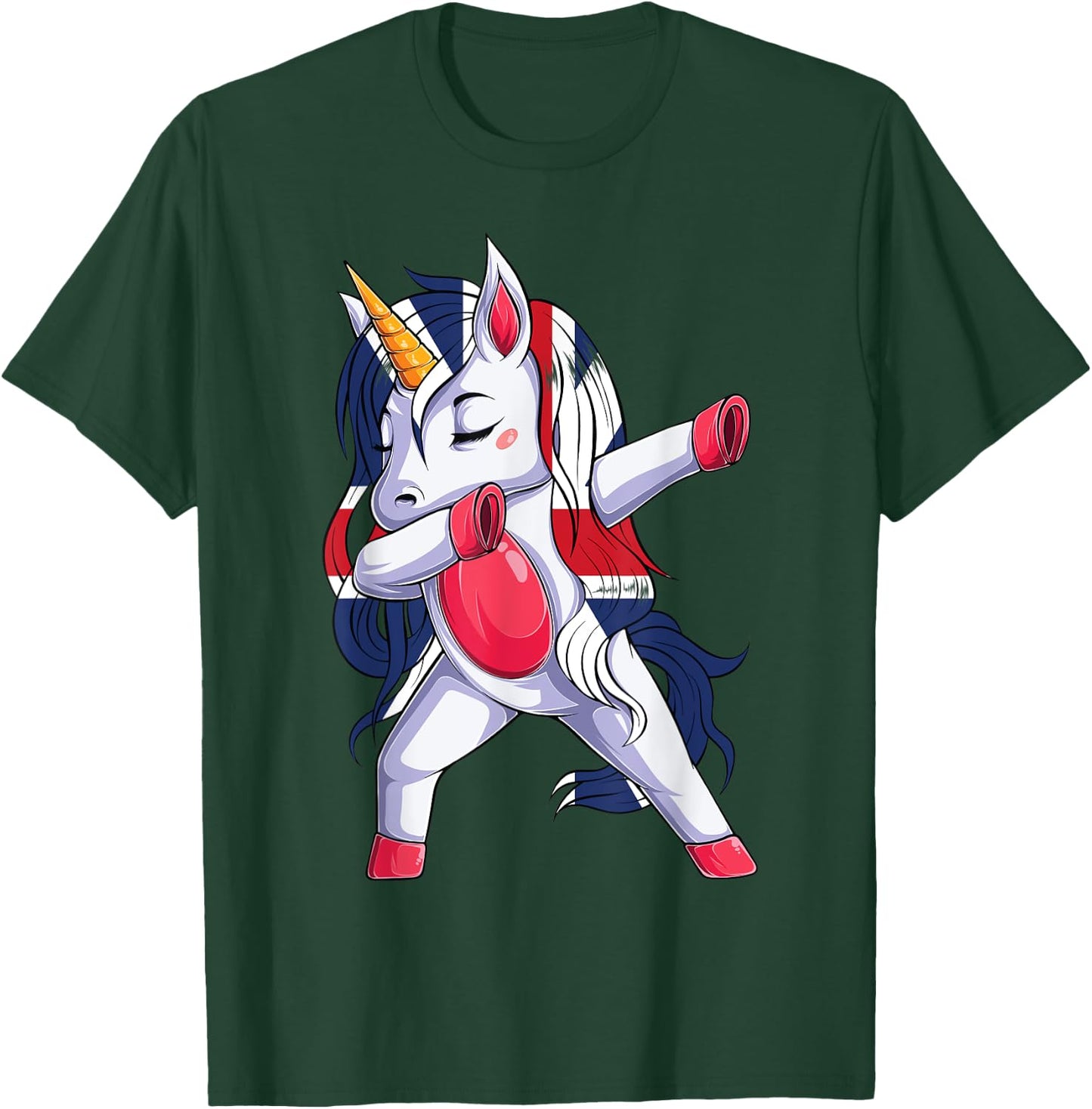 Great Britain Unicorn Great Britain British T-Shirt - T-Shirt | Forest