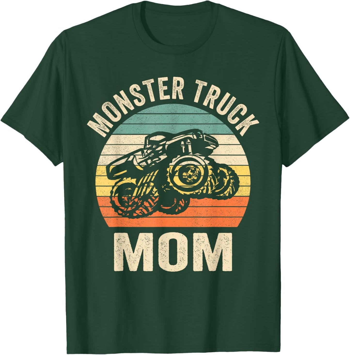Monster Truck Mom Retro Vintage Monster Truck T-Shirt - T-Shirt | Forest