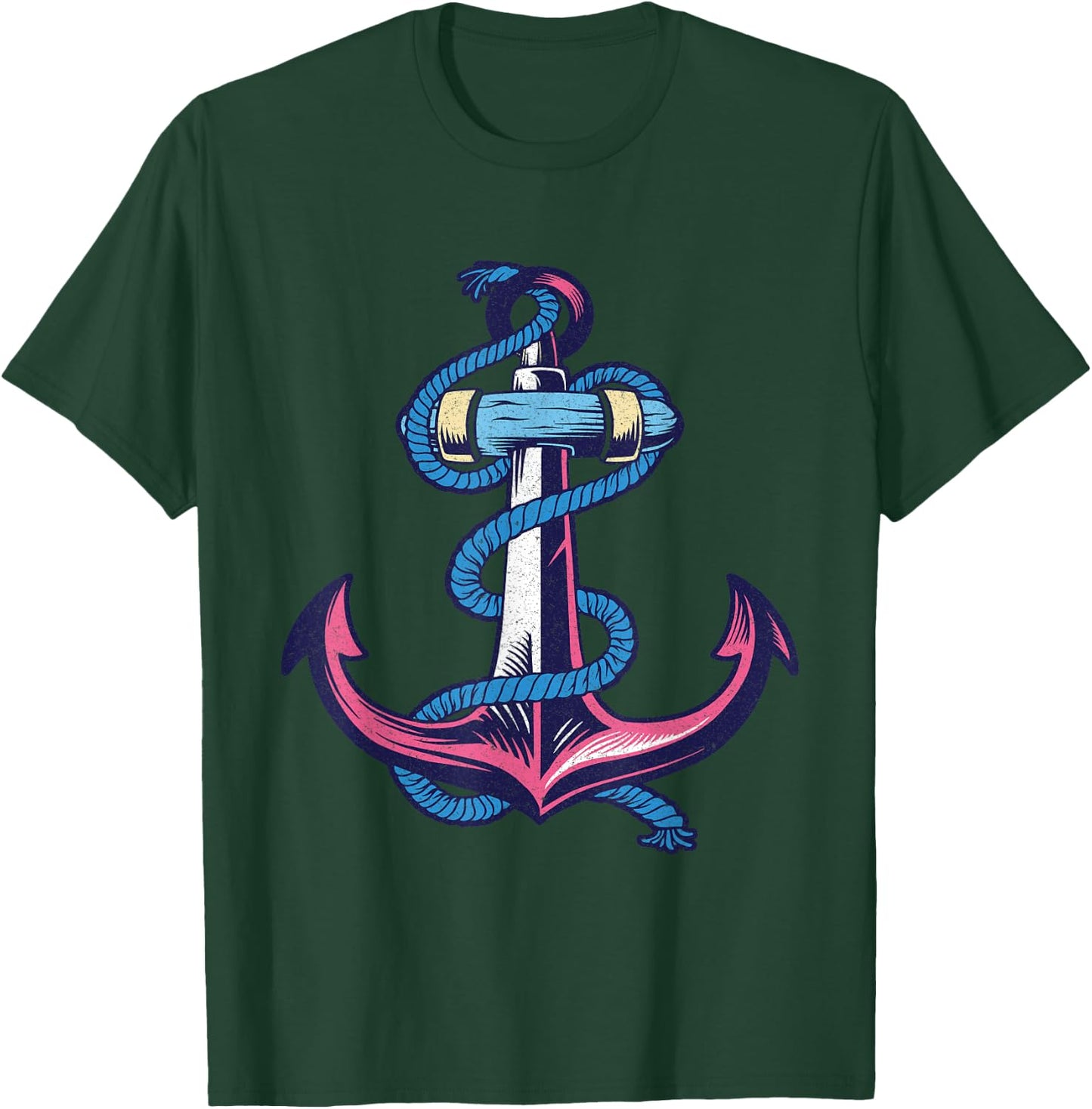 Anchor Nautical Anchor T-Shirt - T-Shirt | Forest