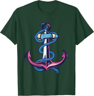 Anchor Nautical Anchor T-Shirt - T-Shirt | Forest