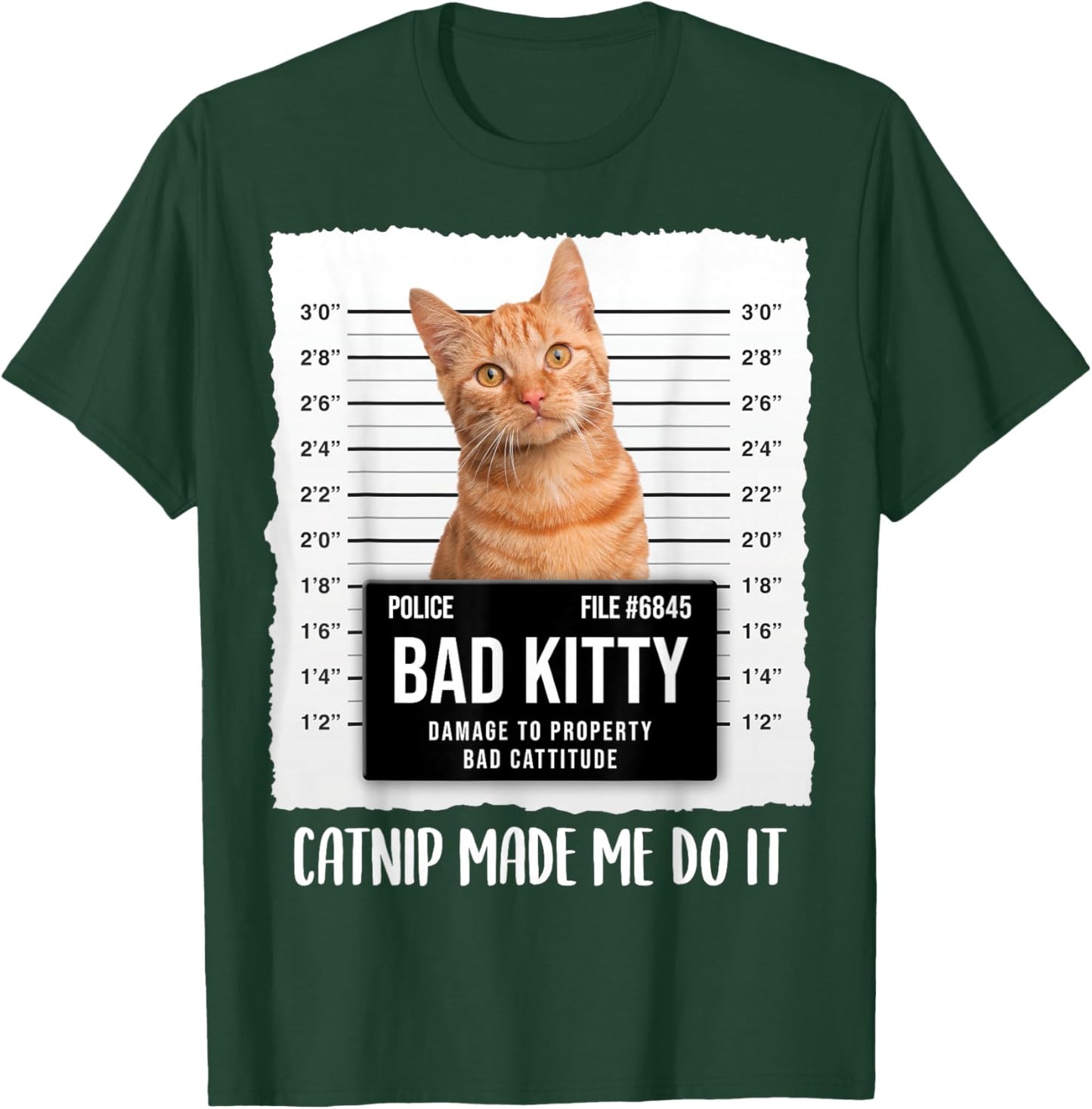 Funny Ginger Cat Lover - Catnip made me do it T-Shirt - T-Shirt | Forest
