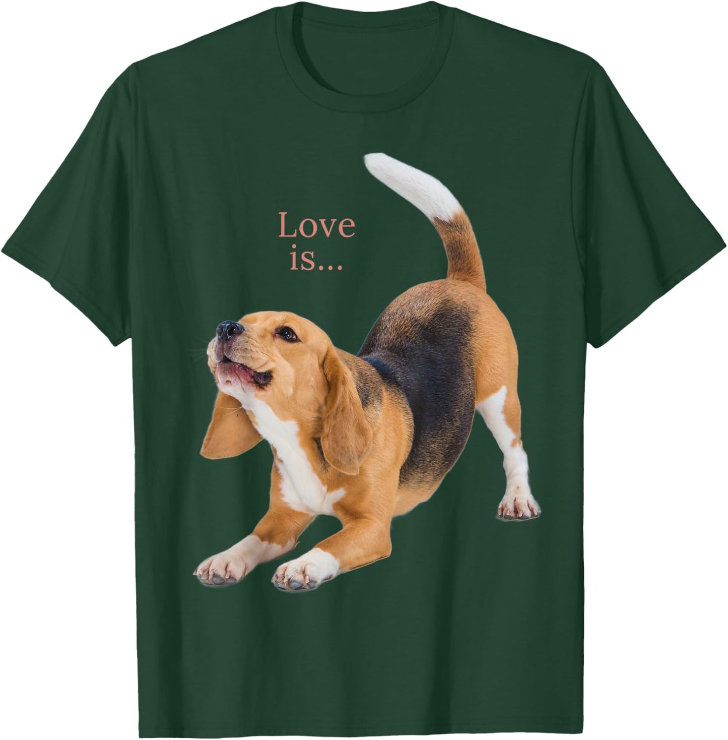 Beagle Shirt Beagles Love Is Dog Mom Dad Puppy Pet Cute Men Women Kids T-Shirt - T-Shirt | Forest