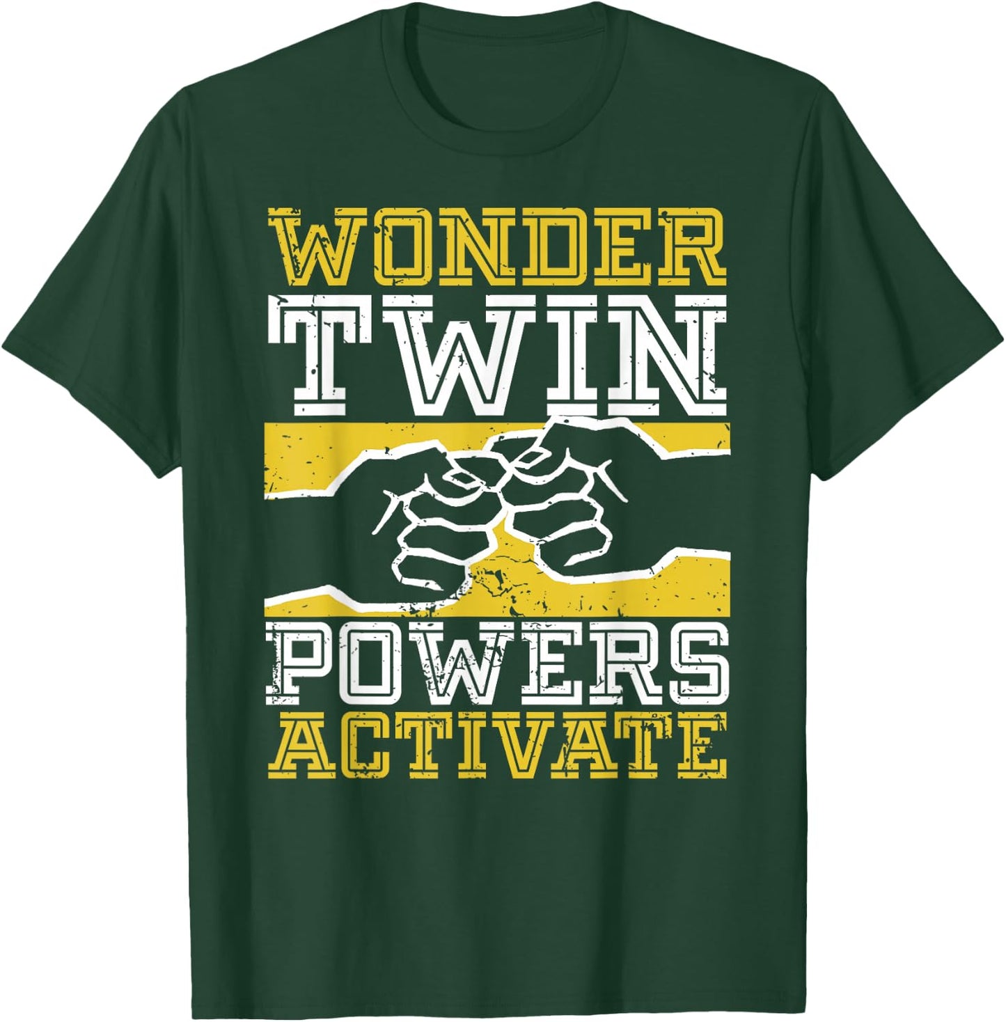 Wonder Twin Power Activated Design, Sibling Design T-Shirt - T-Shirt | Forest