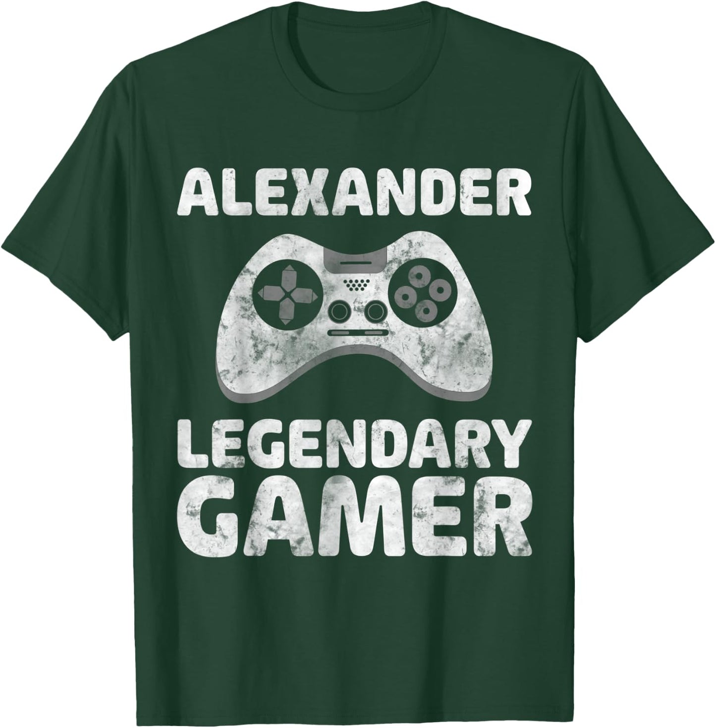 Personalized Legendary Gamer Shirt Alexander Name Gamer T-Shirt - T-Shirt | Forest