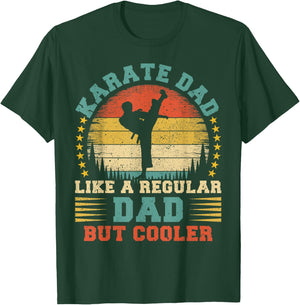 Vintage Karate Dad Like A Regular Dad Karate Father's Day T-Shirt - T-Shirt | Forest