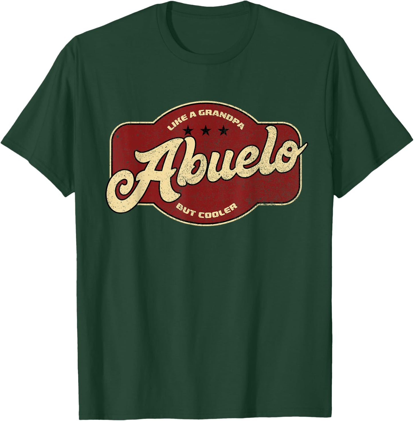 Vintage Abuelo Like Grandpa but Cooler - Abuelo Cuban Small T-Shirt - T-Shirt | Forest