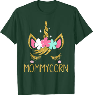 Mommycorn Unicorn Mommy Mother's Day Gift T-Shirt - T-Shirt | Forest