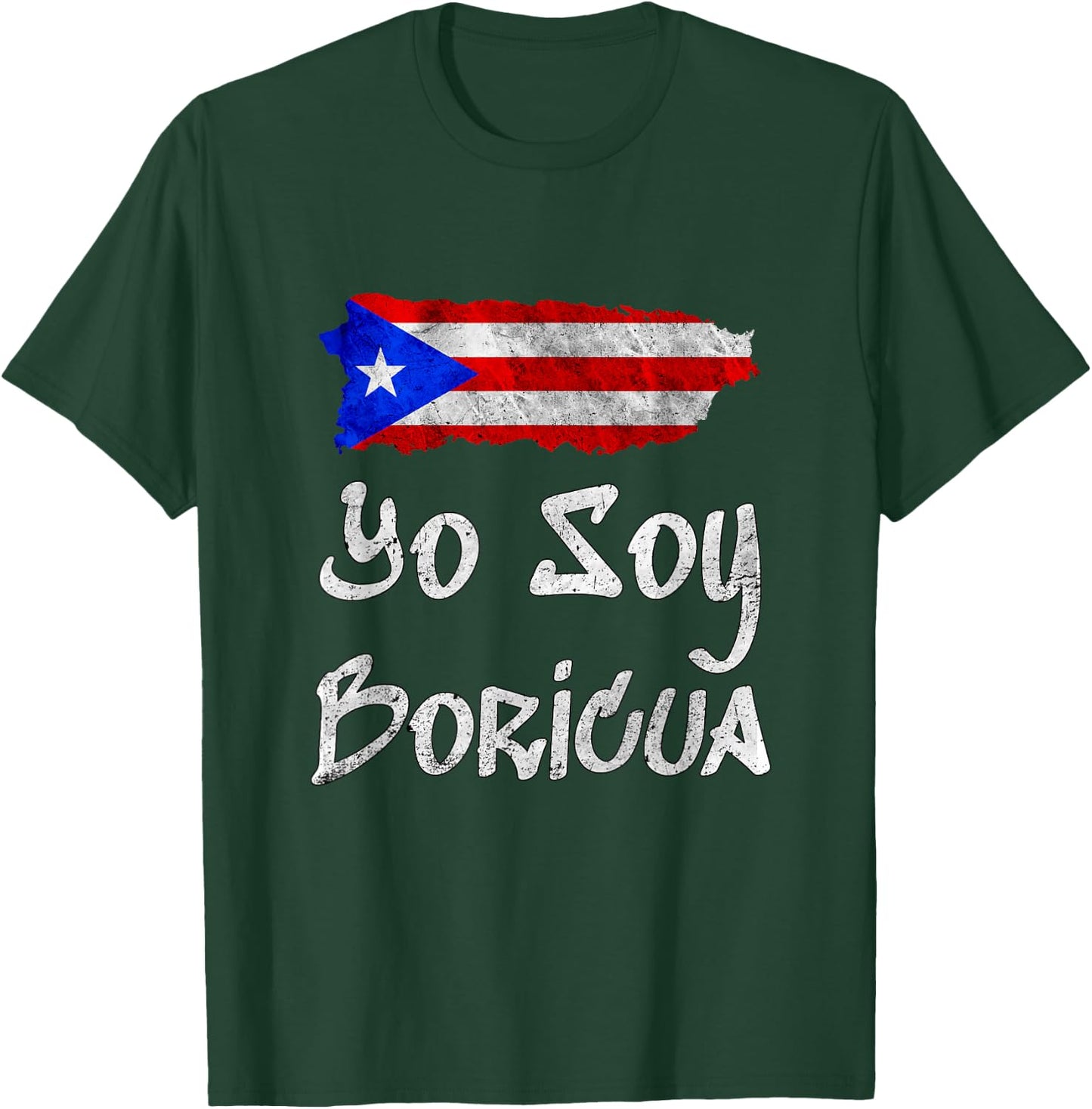 Yo Soy Boricua Island of Puerto Rico Flag Taino Art T-Shirt - T-Shirt | Forest