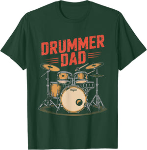 Drummer Dad Gift Drums Funny Daddy T-Shirt - T-Shirt | Forest