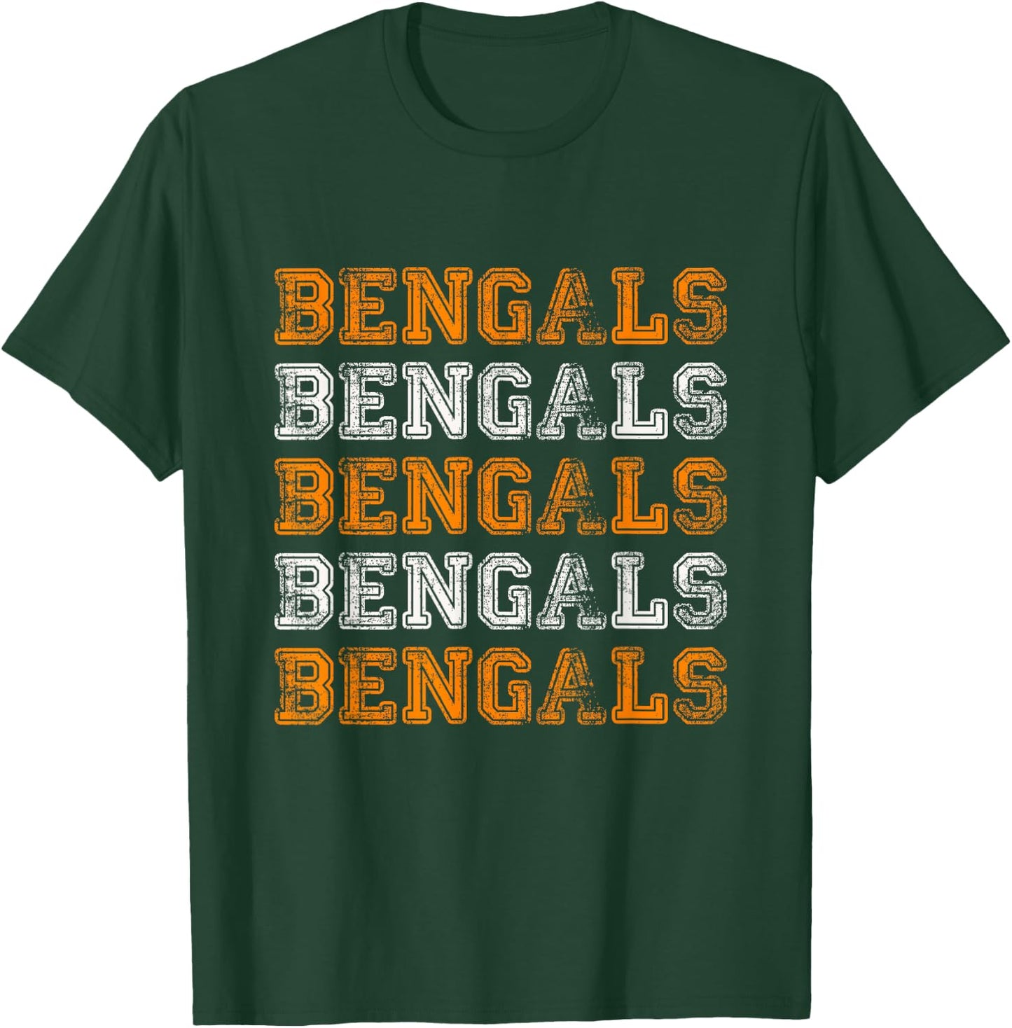 Vintage, Retro, Novelty, Bengals T-Shirt - T-Shirt | Forest