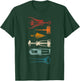Sommelier Wine Drinking Tasting Retro Corkscrew Wine Opener T-Shirt - T-Shirt | Forest
