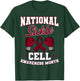 Sickle Cell Disease SCD Warrior Burgundy Awareness Ribbon T-Shirt - T-Shirt | Forest