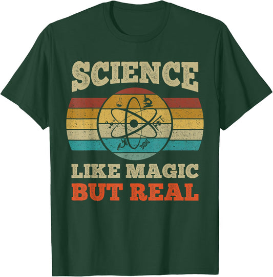 Science Like Magic But Real Shirt Science Teacher Geek Nerd T-Shirt - T-Shirt | Forest