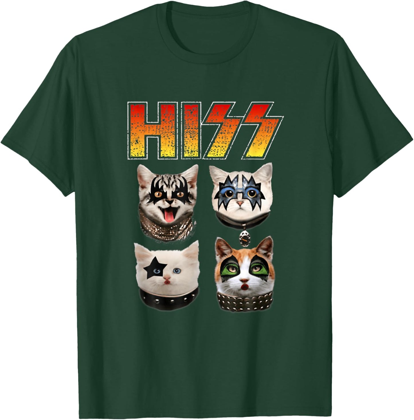 Hiss Funny Cat Lover T-Shirt - T-Shirt | Forest