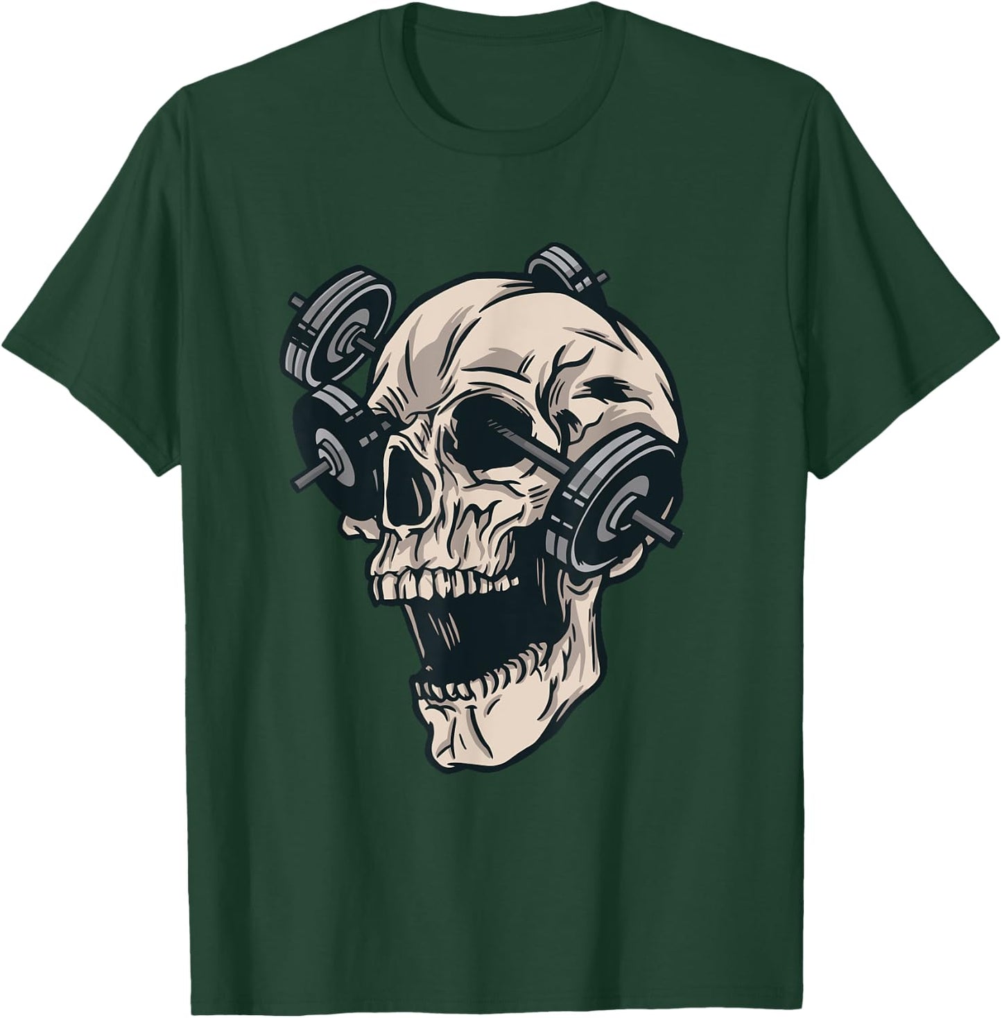 Vintage Skull Gym T-Shirt - T-Shirt | Forest