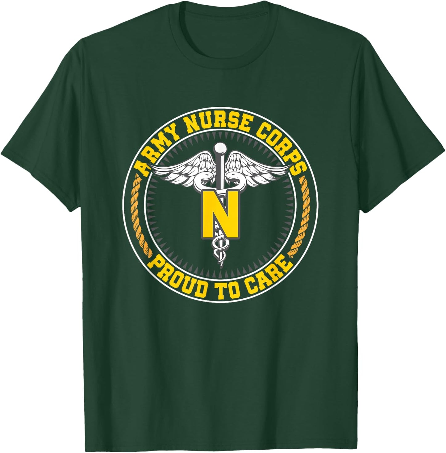 Nurse Corps Proud To Care T-Shirt - T-Shirt | Forest