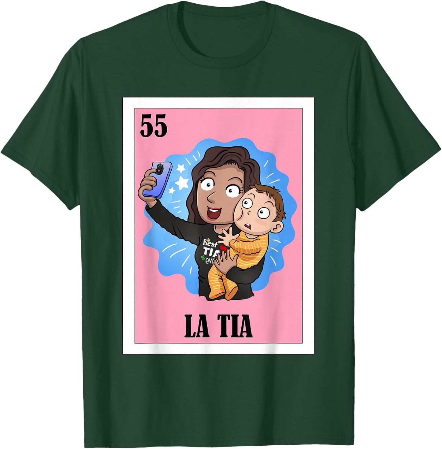 Funny Mexican Design for Aunt - La Tia T-Shirt - T-Shirt | Forest
