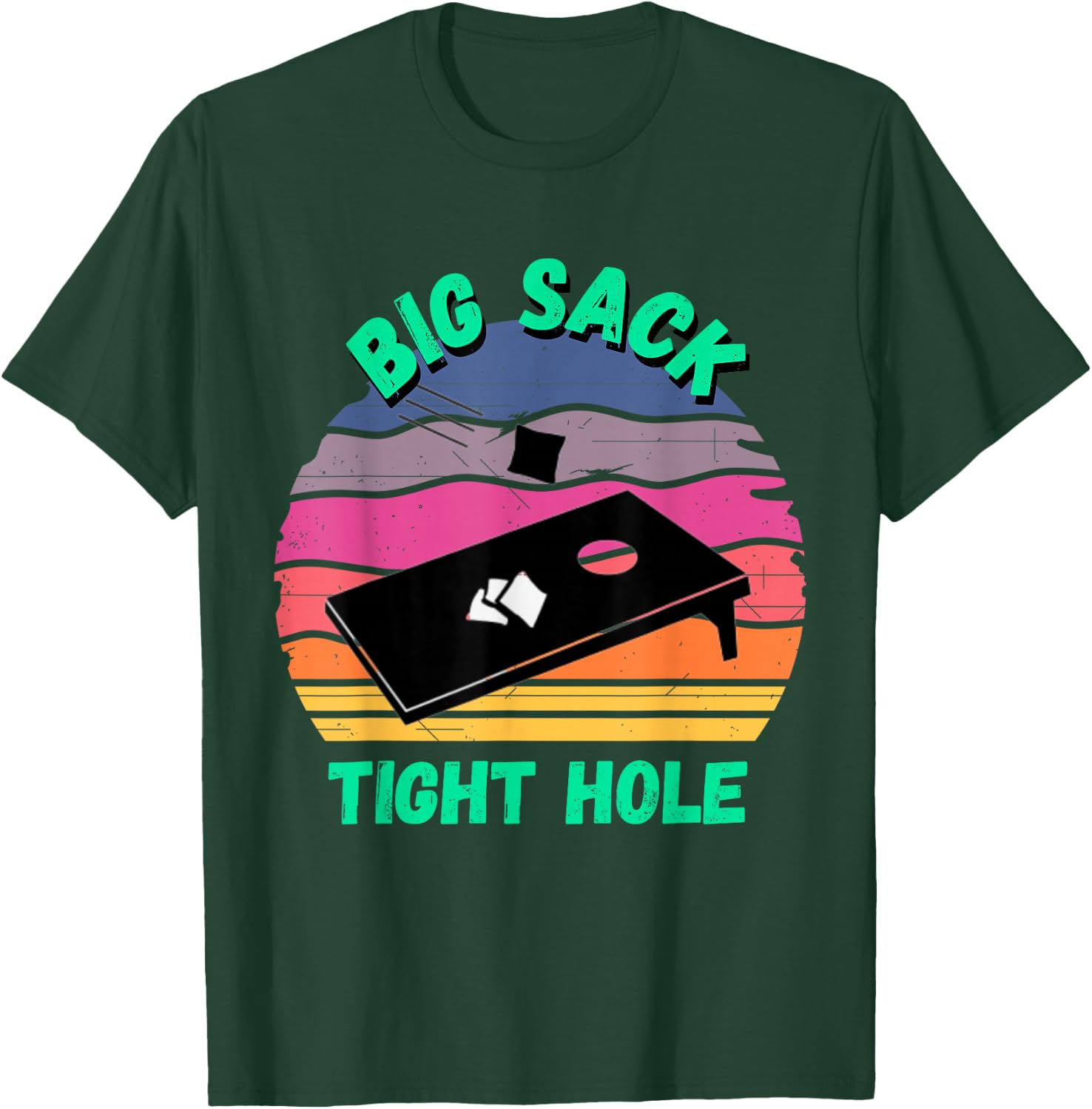 Funny Cornhole | Cornhole Accessories Jerseys T-Shirt - T-Shirt | Forest