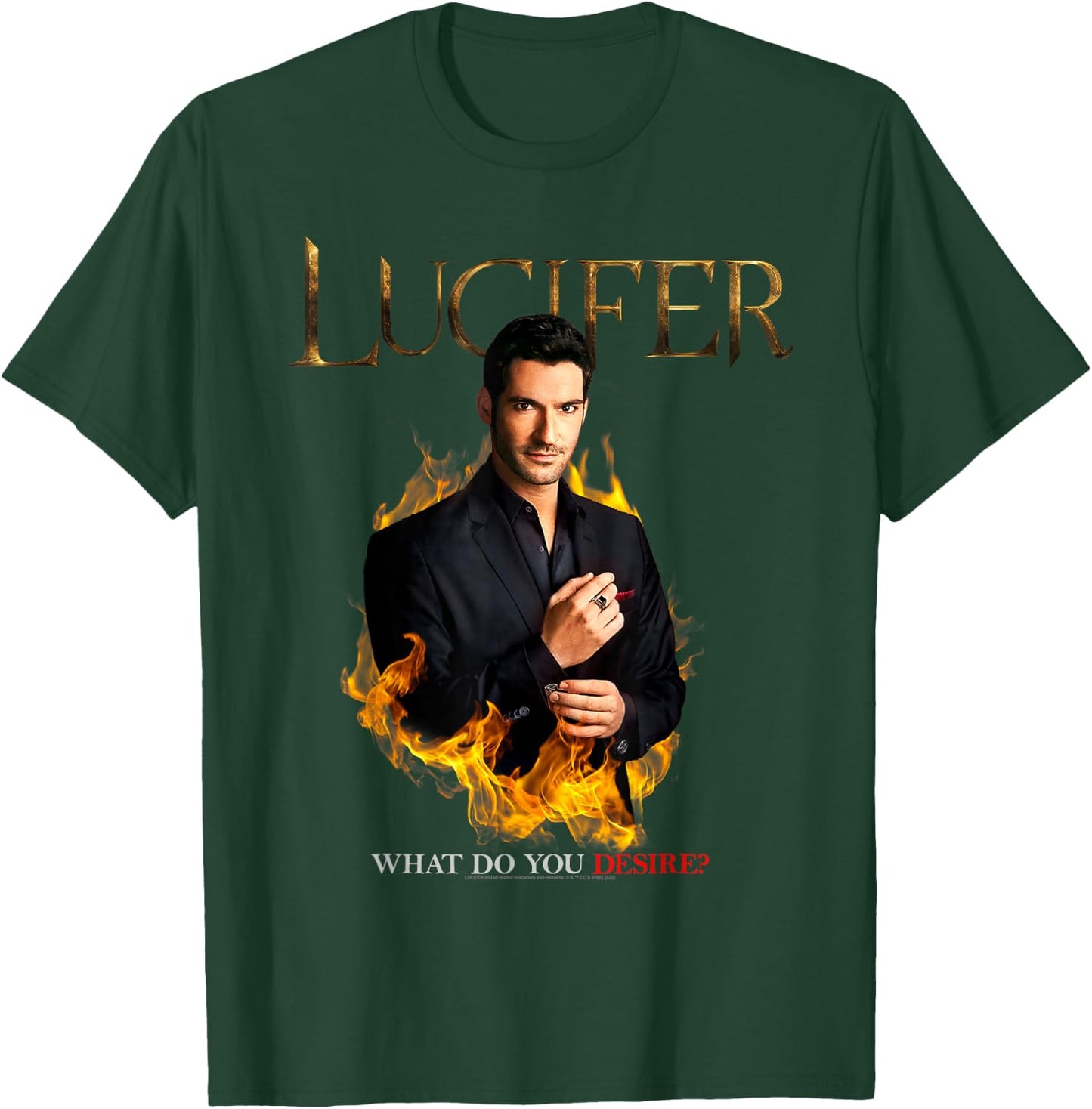 Lucifer What Do You Desire? Small T-Shirt - T-Shirt | Forest