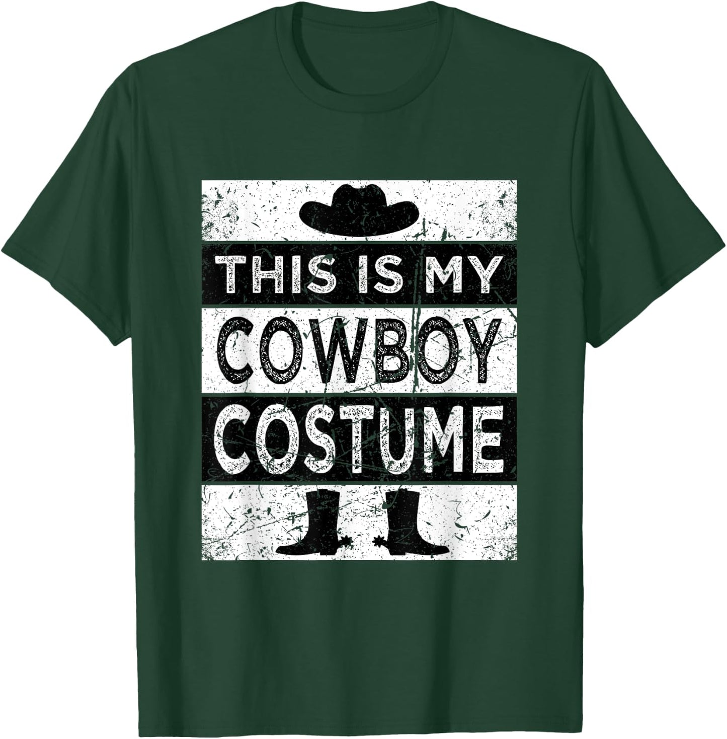 Cowboy Costume Country Western Costume Men Women Kids T-Shirt - T-Shirt | Forest