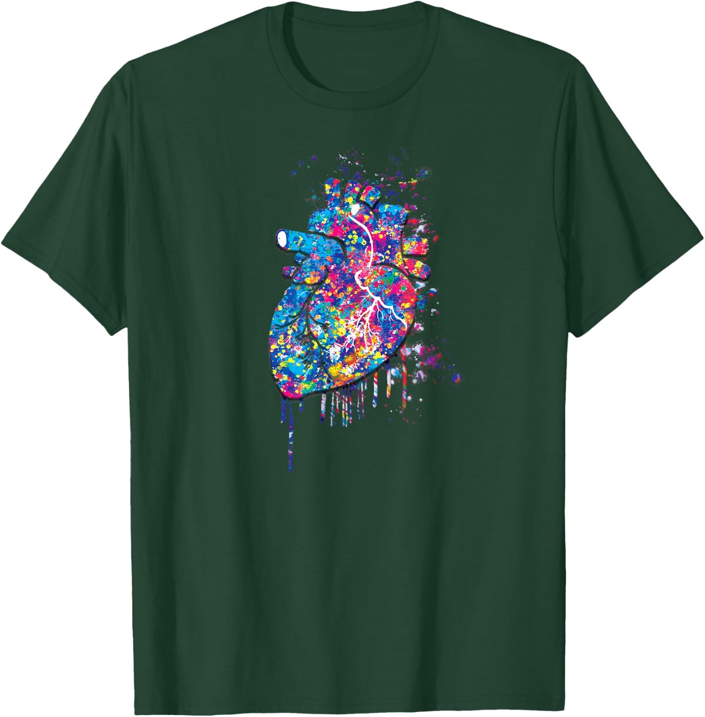 HItta 3xs Heart Gym Fitness Motivation Workout Inspiration T-Shirt - T-Shirt | Forest