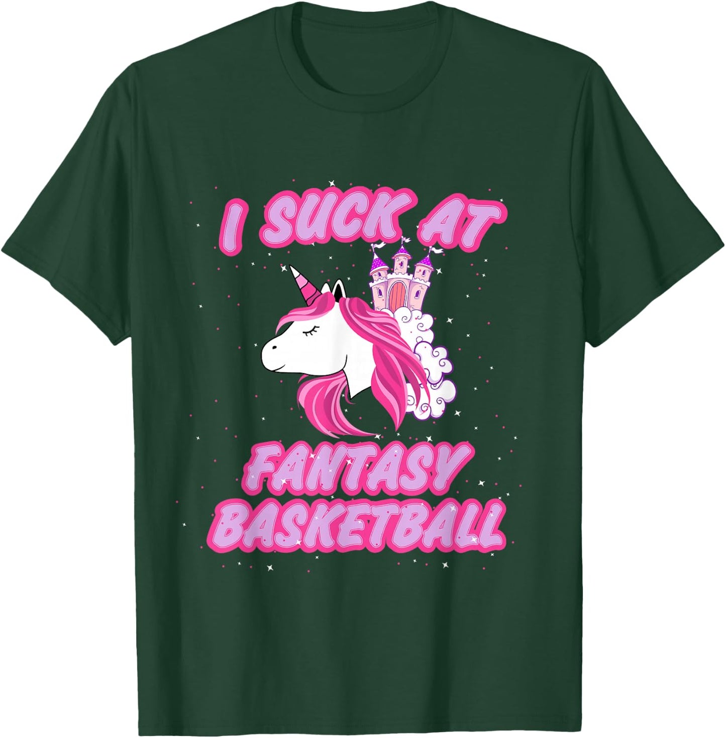 I Suck At Fantasy Basketball - Funny Draft Party T-Shirt - T-Shirt | Forest